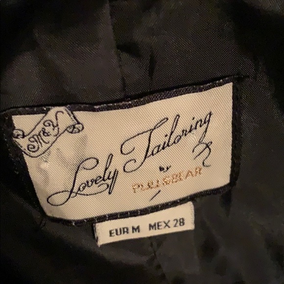 Pull and Bear wool coat military style navy - Picture 12 of 13